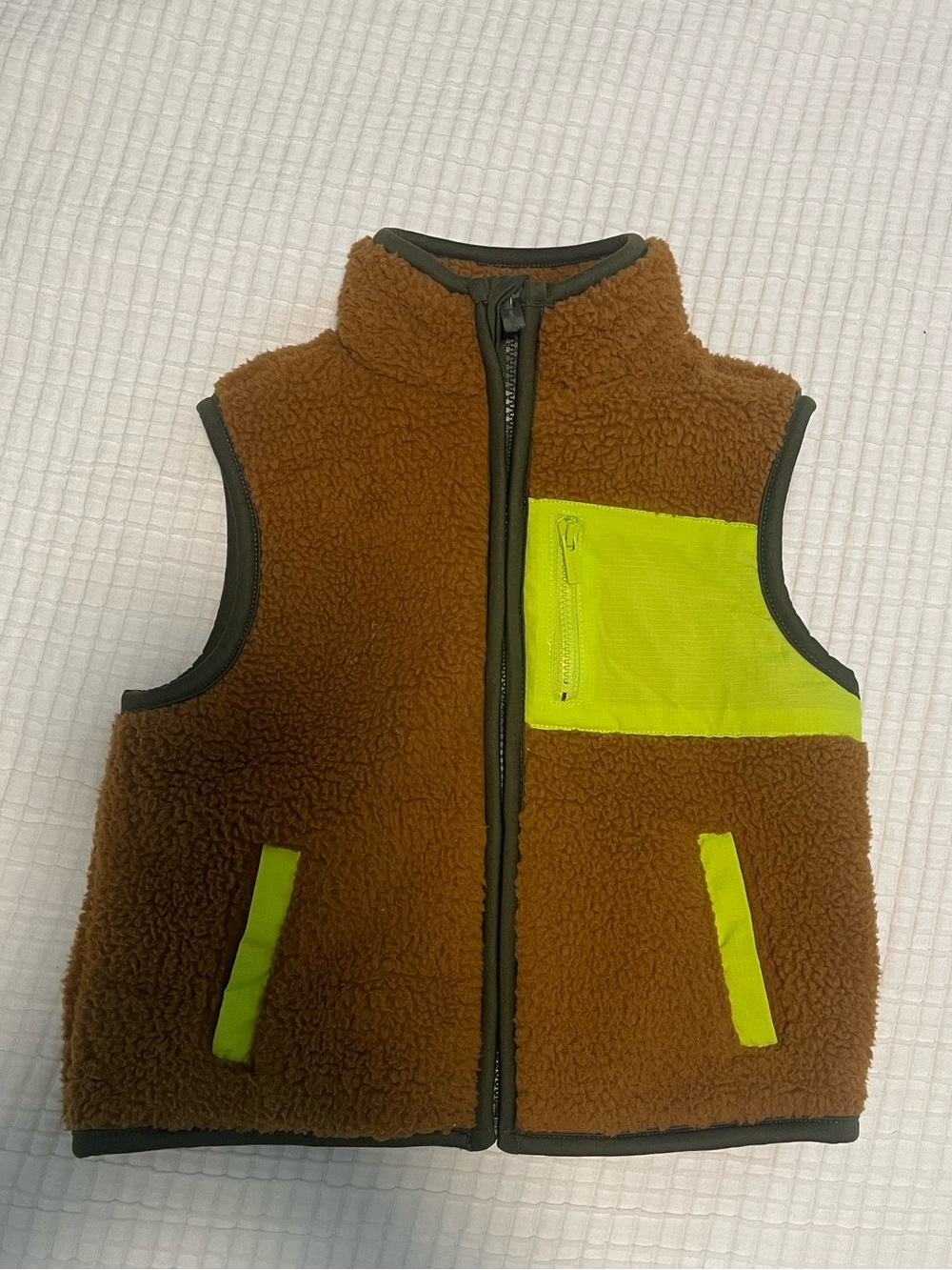 Unisex Sherpa Zip-Pocket Utility Vest 2T